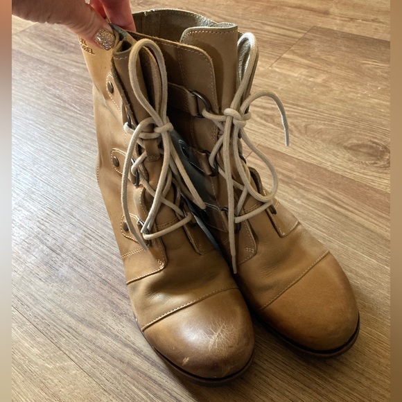 Sorel Joan of Arctic Wedge II Boot Lace Up Bootie, Size 10 - Picture 6 of 7